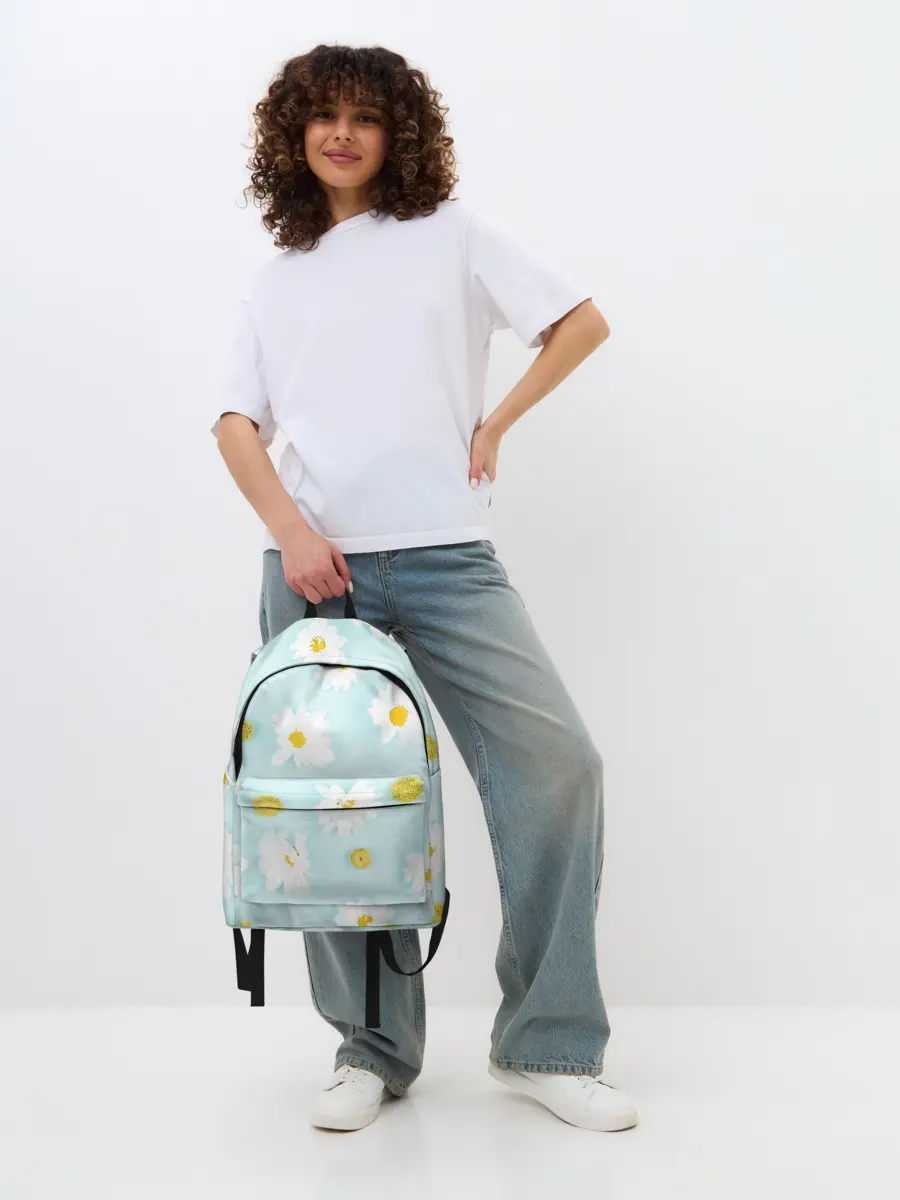 Рюкзак джинсовый / Ромашки