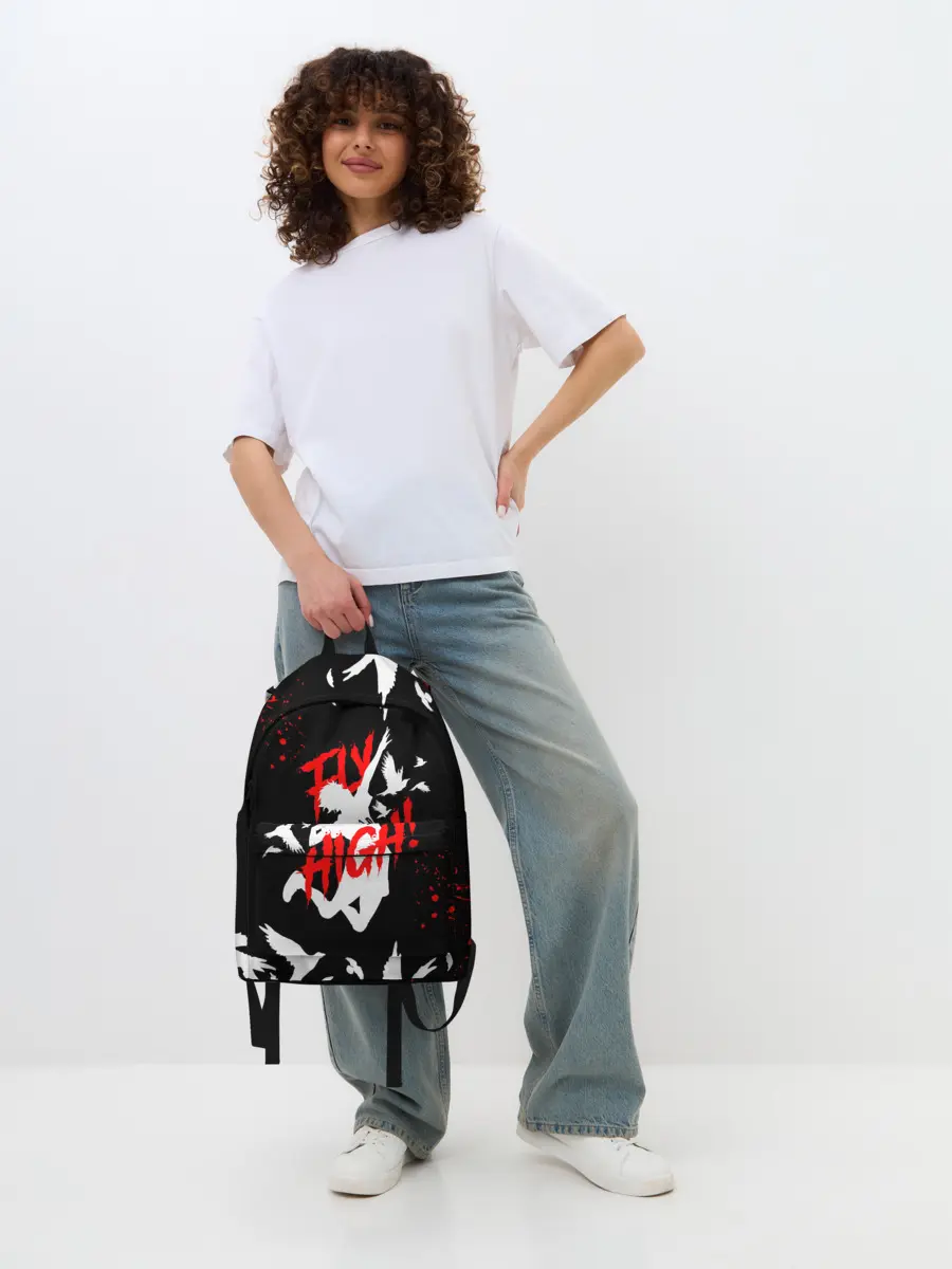 Рюкзак джинсовый / Haikyu birds