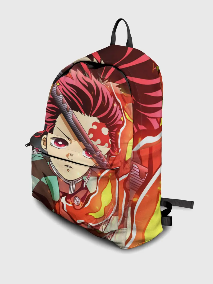 Рюкзак джинсовый / КЛИНОК РАССЕКАЮЩИЙ ДЕМОНОВ