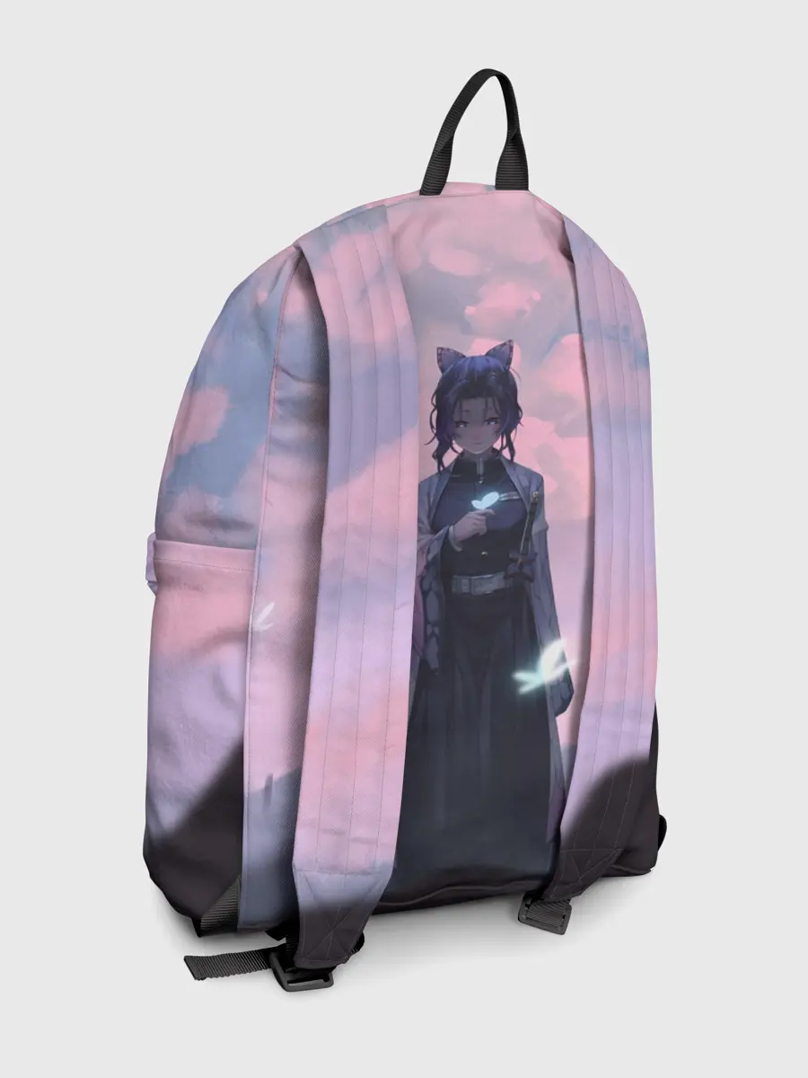 Рюкзак джинсовый / КЛИНОК РАССЕКАЮЩИЙ ДЕМОНОВ