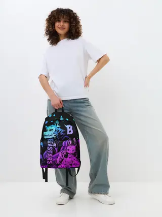 Рюкзак джинсовый / BEASTARS, Легоши и Хару