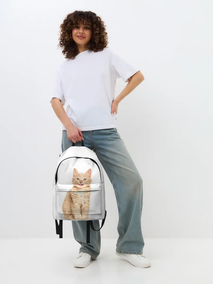 Рюкзак джинсовый / Кошечка