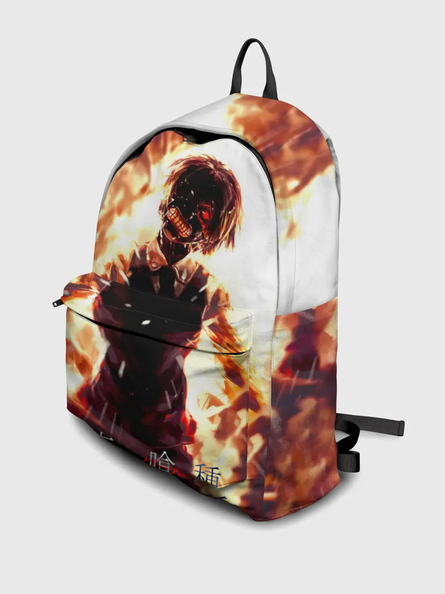 Рюкзак джинсовый / Канеки Кен в огне