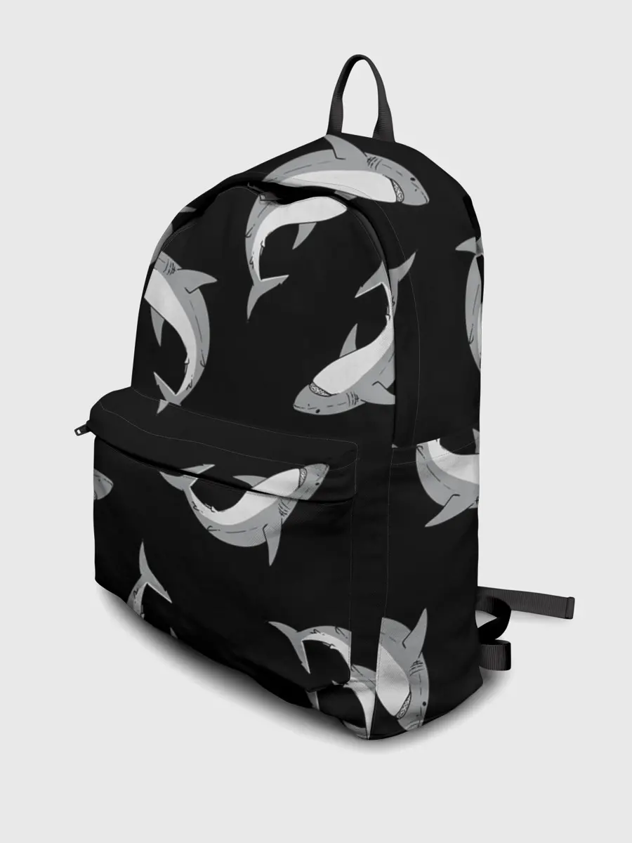 Рюкзак джинсовый / Акулы