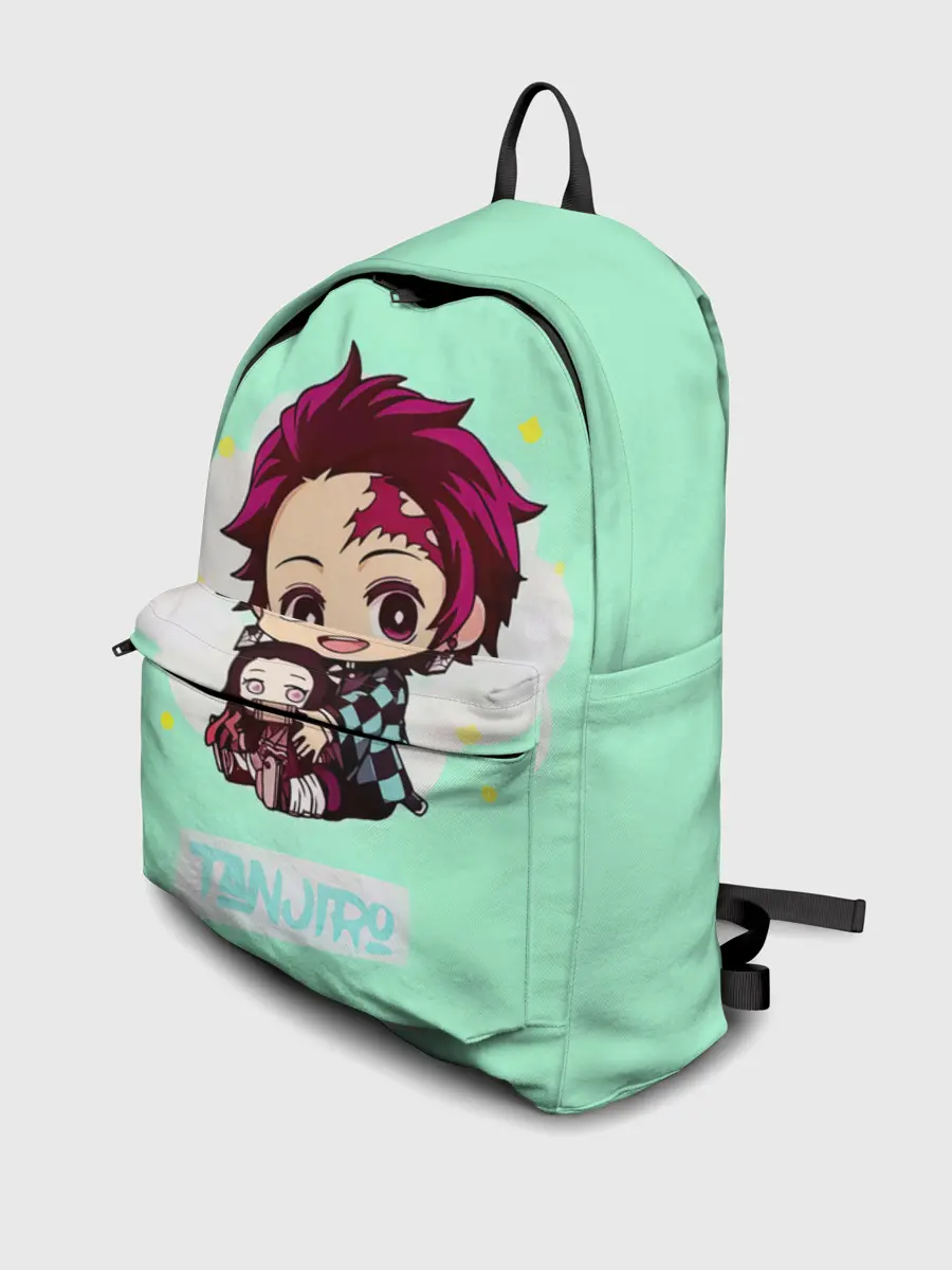 Рюкзак джинсовый / Танджиро Клинок, рассекающий демонов