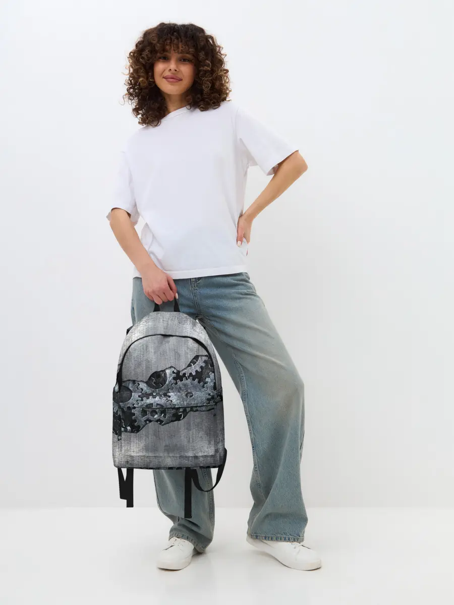 Рюкзак джинсовый / Шестеренки