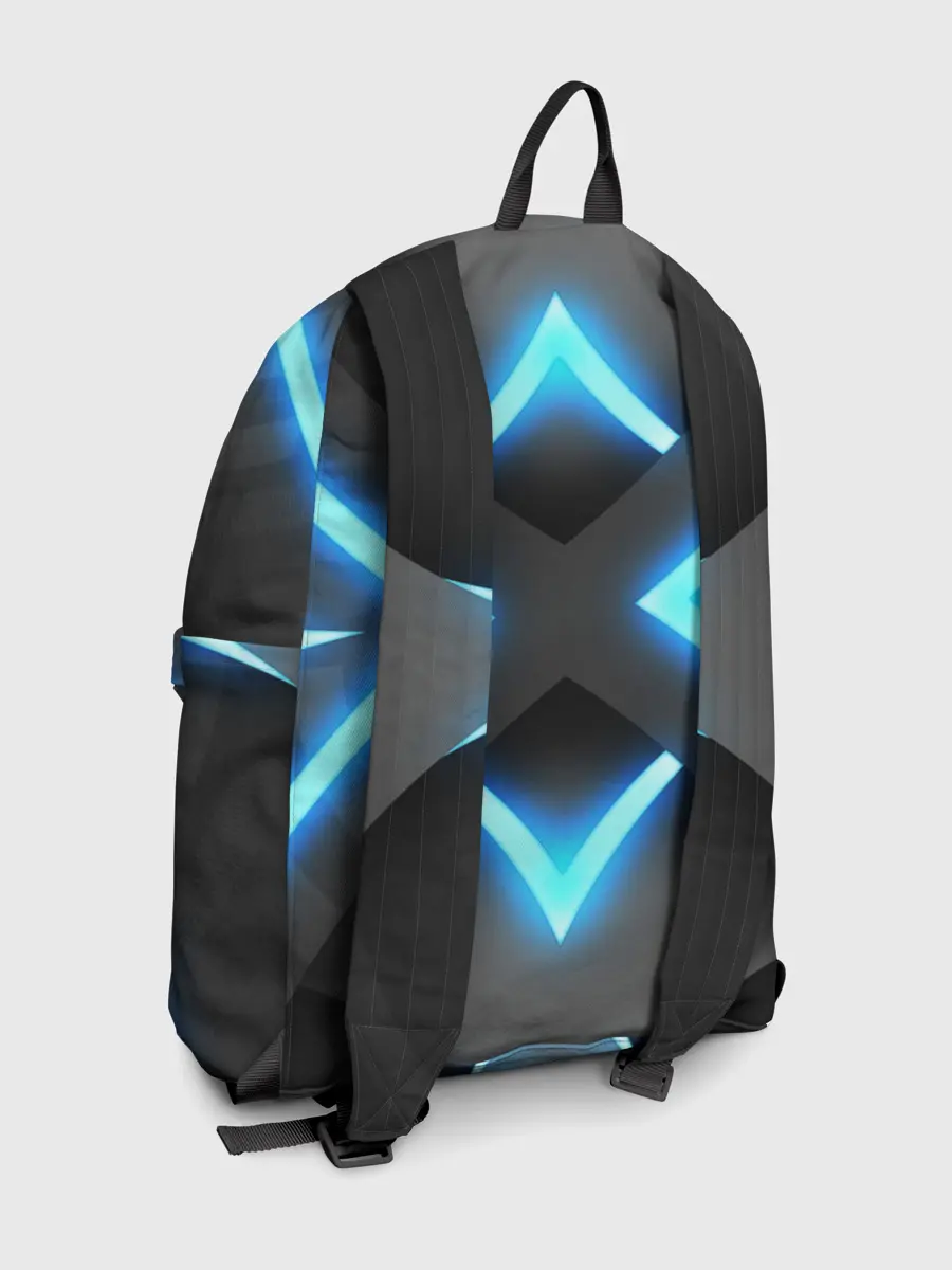 Рюкзак джинсовый / НЕОНОВЫЕ СТРЕЛКИ 3D