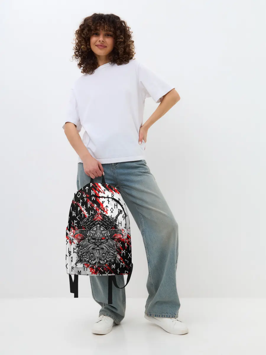 Рюкзак джинсовый / БОГ ОДИН