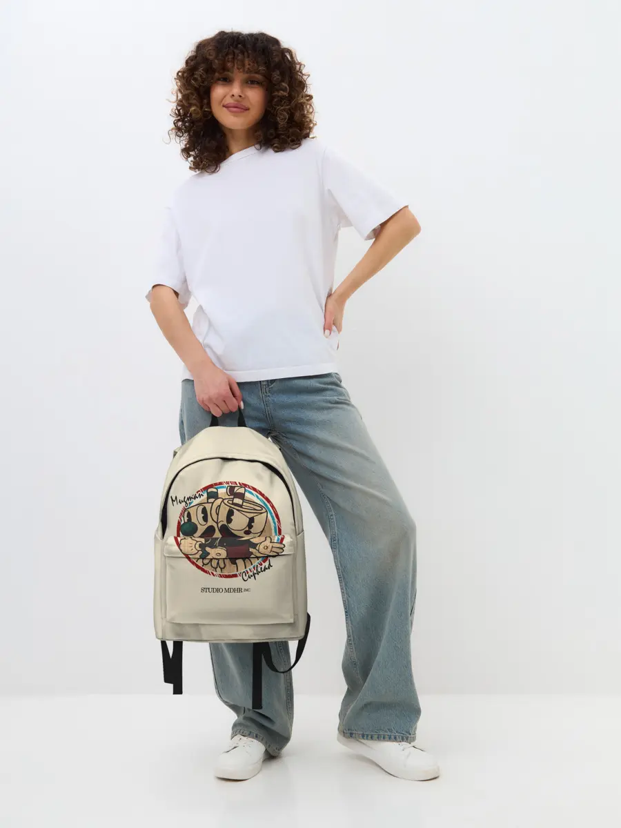 Рюкзак джинсовый / CUPHEAD