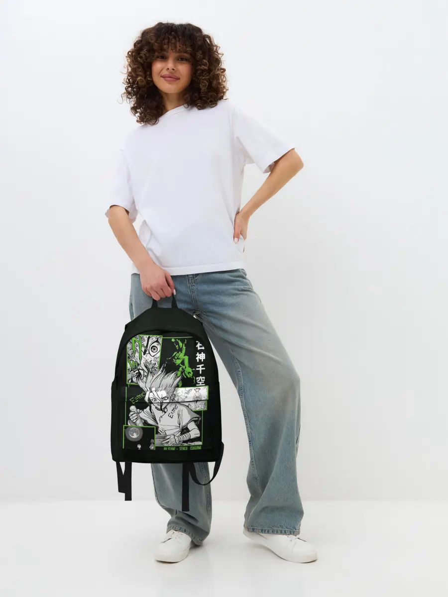 Рюкзак джинсовый / Доктор Стоун Сенку