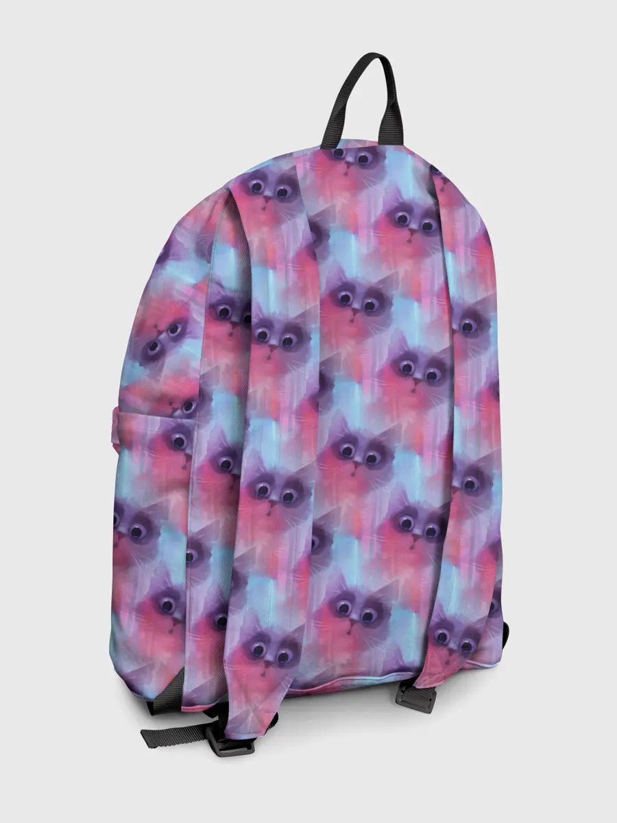 Рюкзак джинсовый / Котята