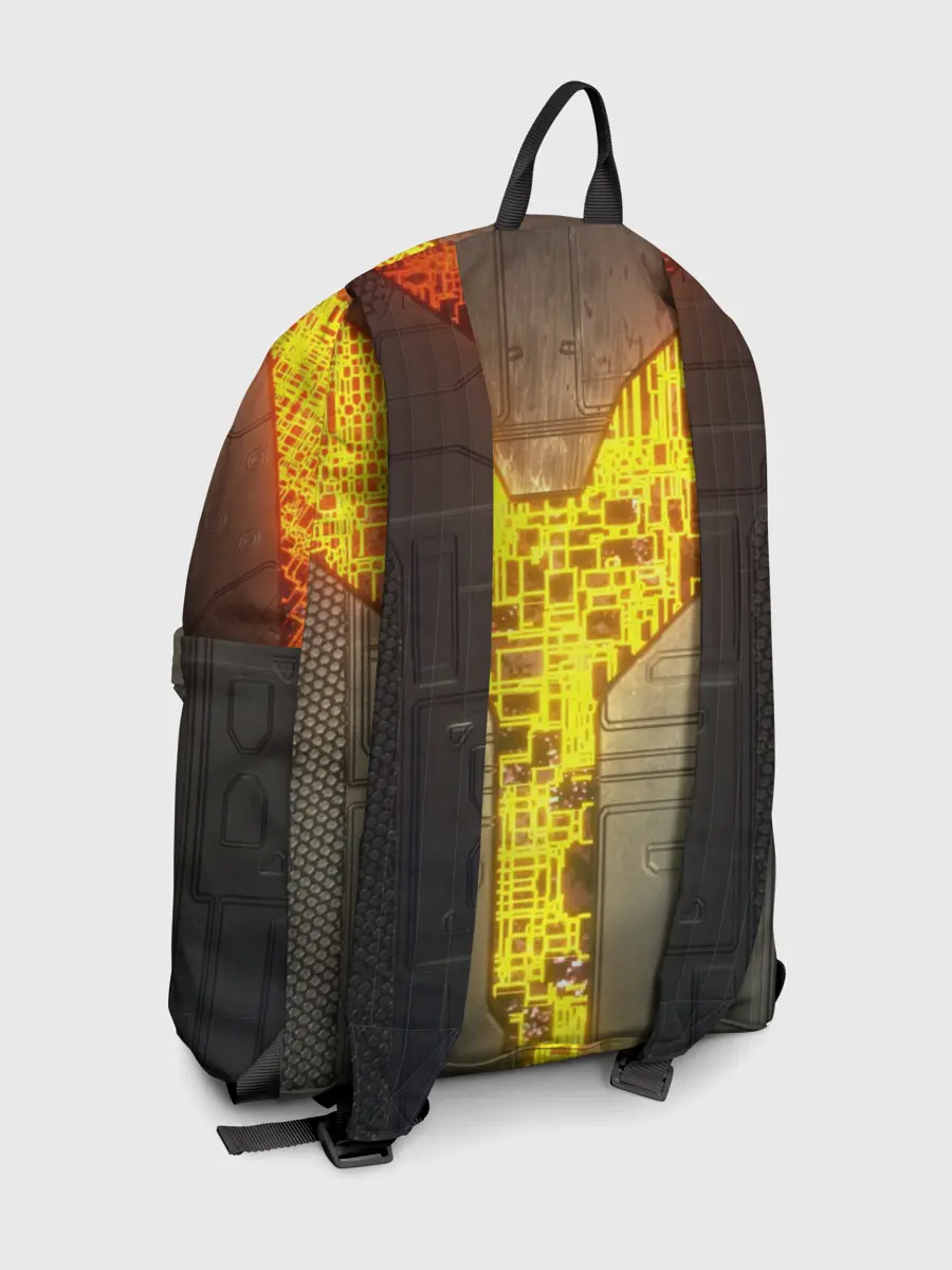 Рюкзак джинсовый / Неоновая внутренность 3D