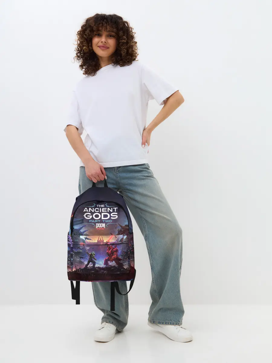 Рюкзак джинсовый / DOOM Eternal: The Ancient Gods