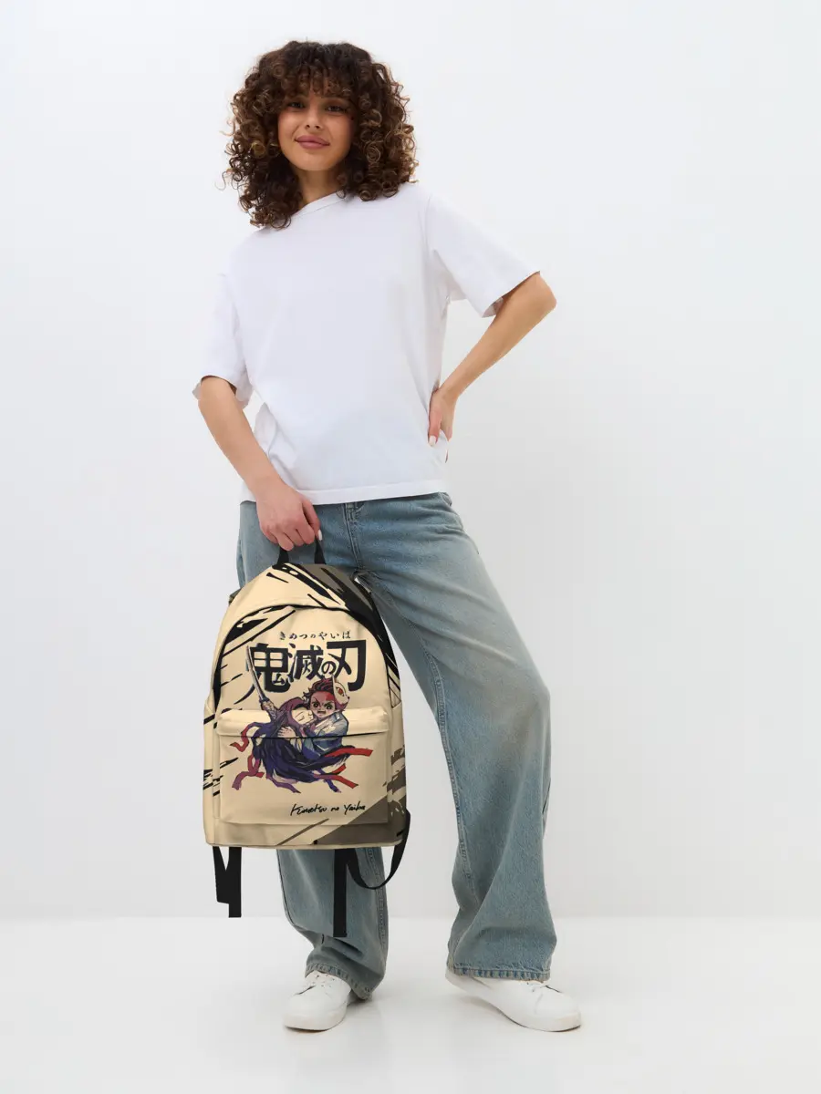 Рюкзак джинсовый / Kimetsu no Yaiba