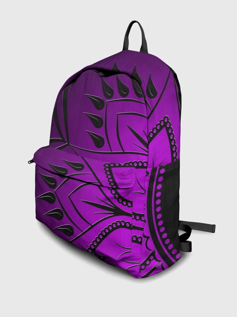 Рюкзак джинсовый / Сирень 3D