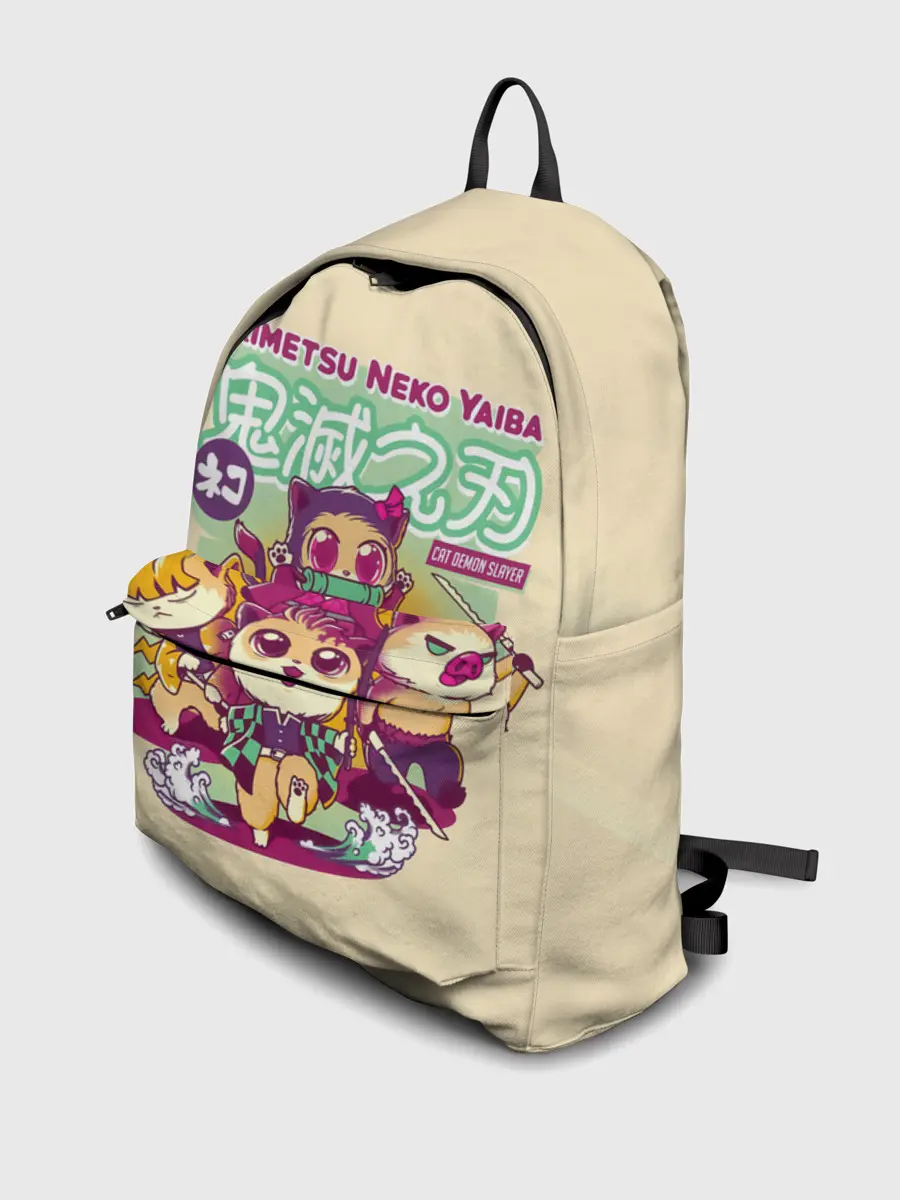 Рюкзак джинсовый / Kimetsu Neko Yaiba