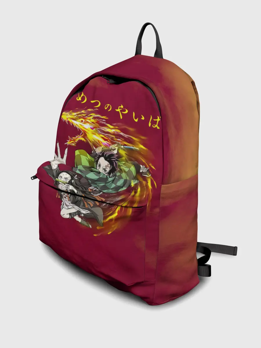 Рюкзак джинсовый / Танджиро и Незуко Камадо