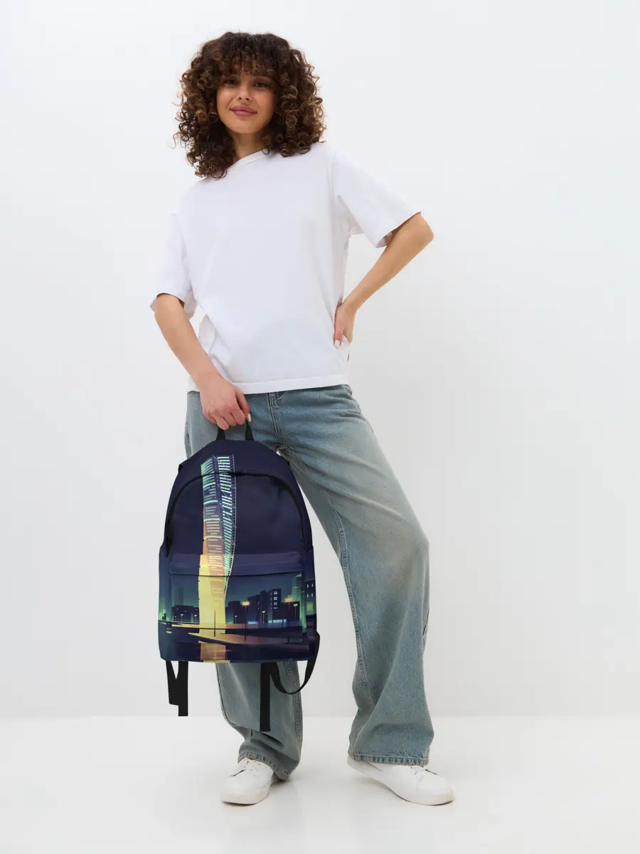 Рюкзак джинсовый / Ночной Город