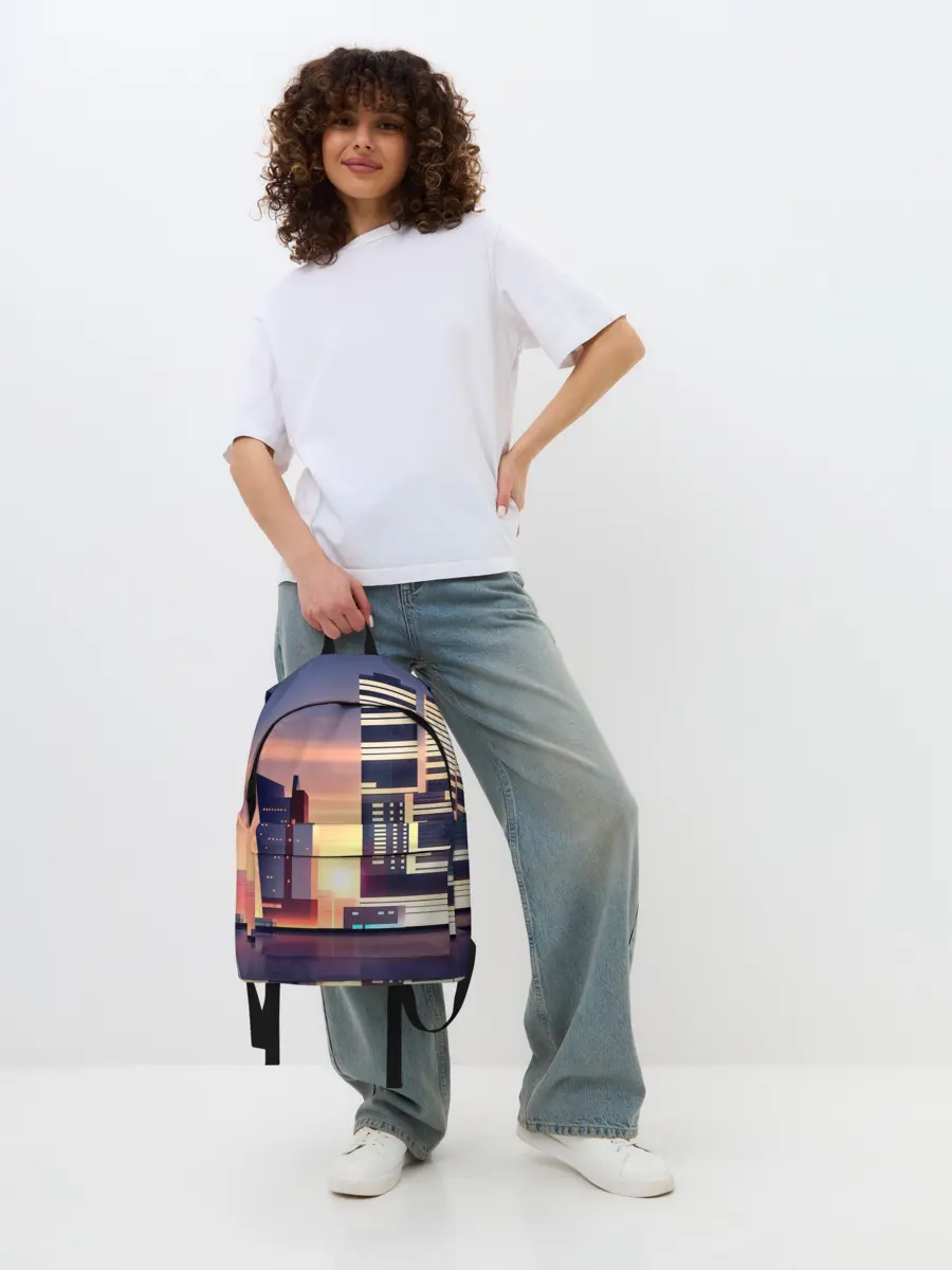 Рюкзак джинсовый / Ночной Город