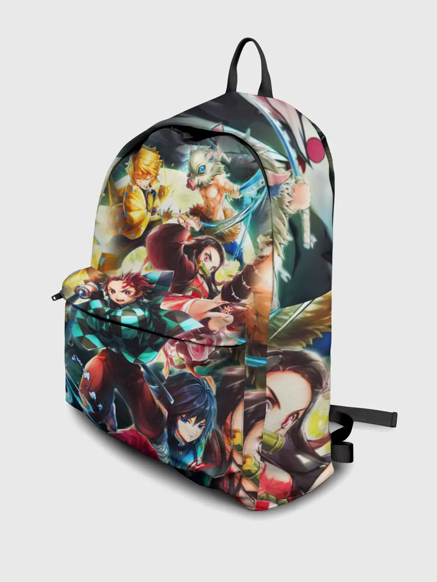 Рюкзак джинсовый / КЛИНОК РАССЕКАЮЩИЙ ДЕМОНОВ ПЕРСОНАЖИ