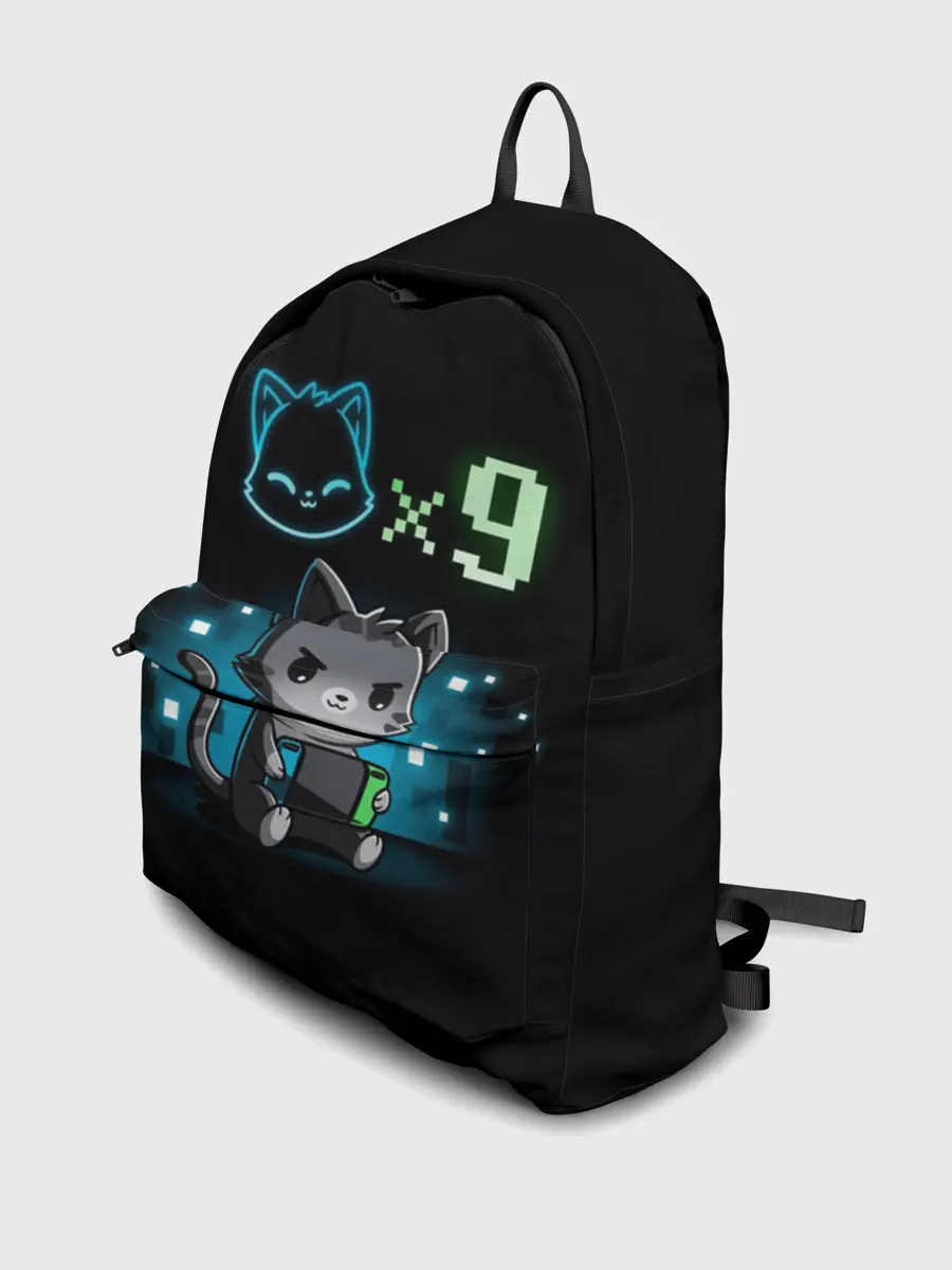 Рюкзак джинсовый / У меня 9 жизней