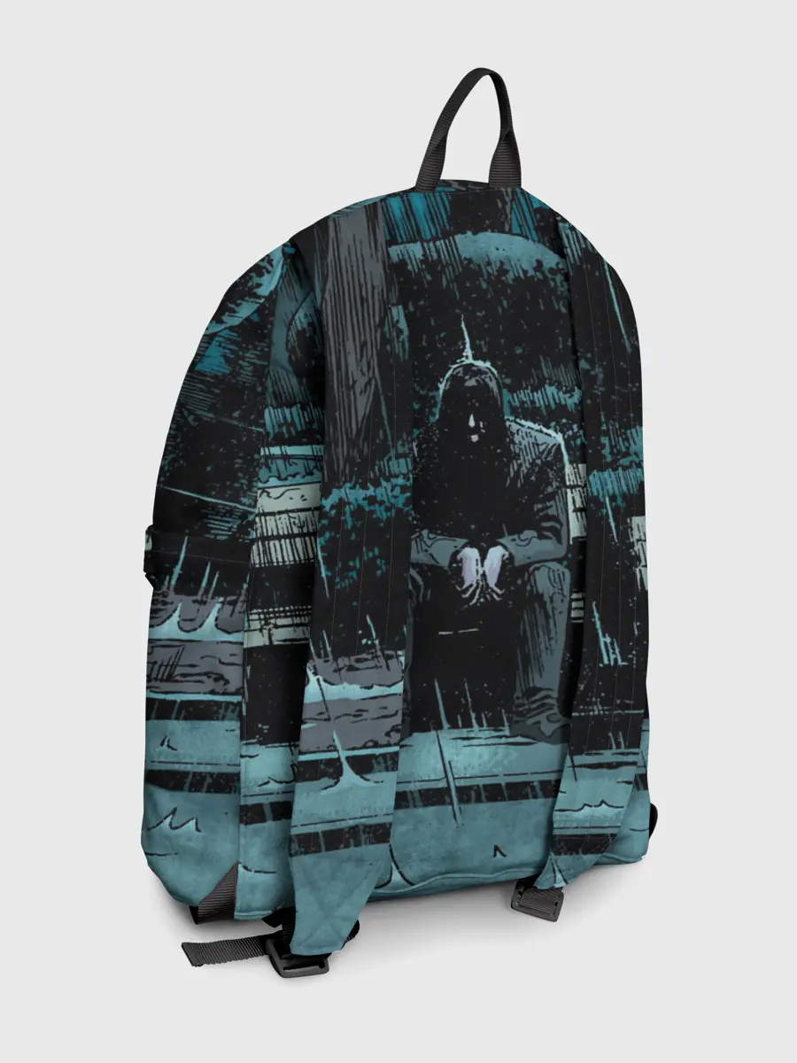 Рюкзак джинсовый / Киану Ривз - комикс о боге