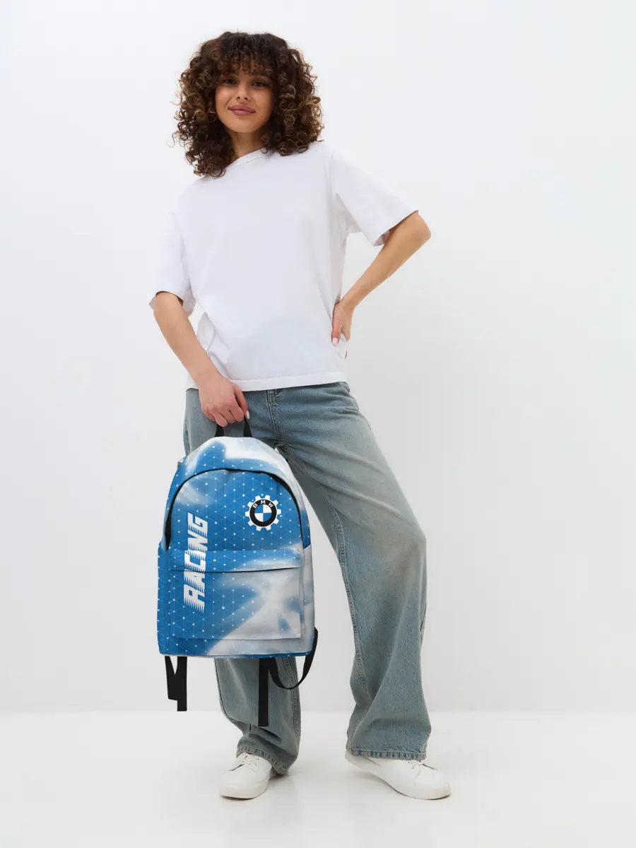 Рюкзак джинсовый / БМВ - Пламя