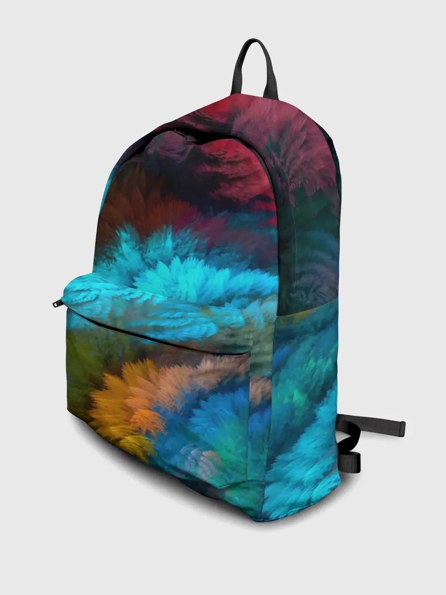 Рюкзак джинсовый / Цветной дестрой