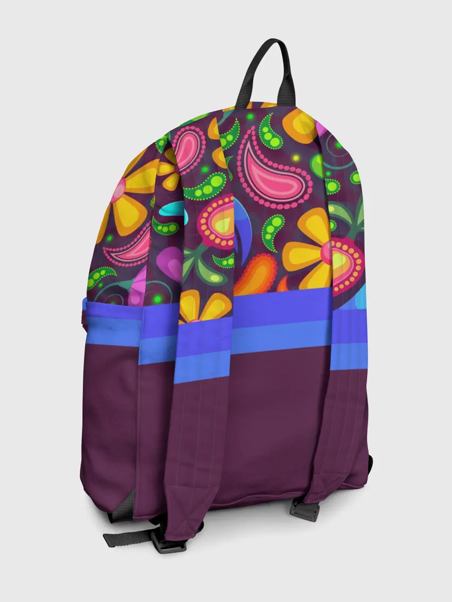 Рюкзак джинсовый / Мультяшные Цветы