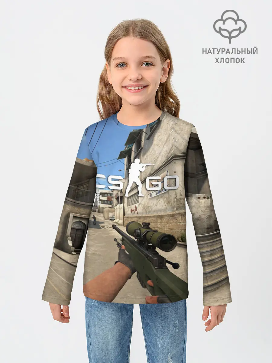 Детский лонгслив / CS:GO