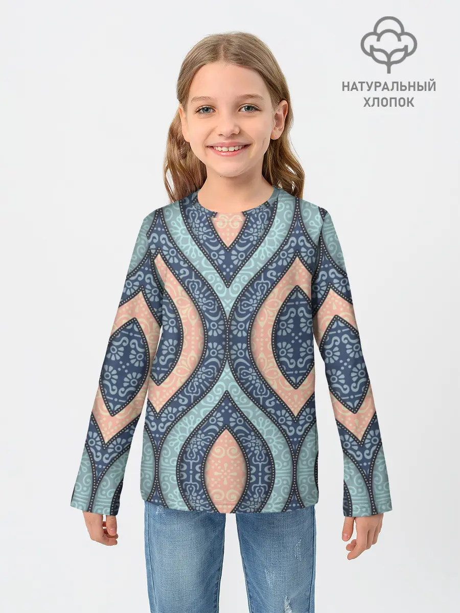 Детский лонгслив / Восточный орнамент