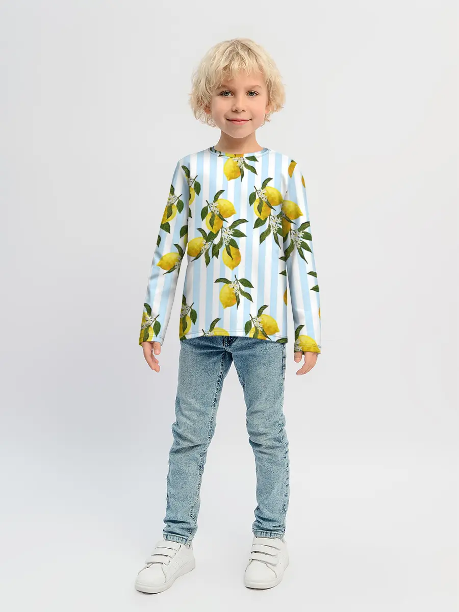 Детский лонгслив / Лимоны