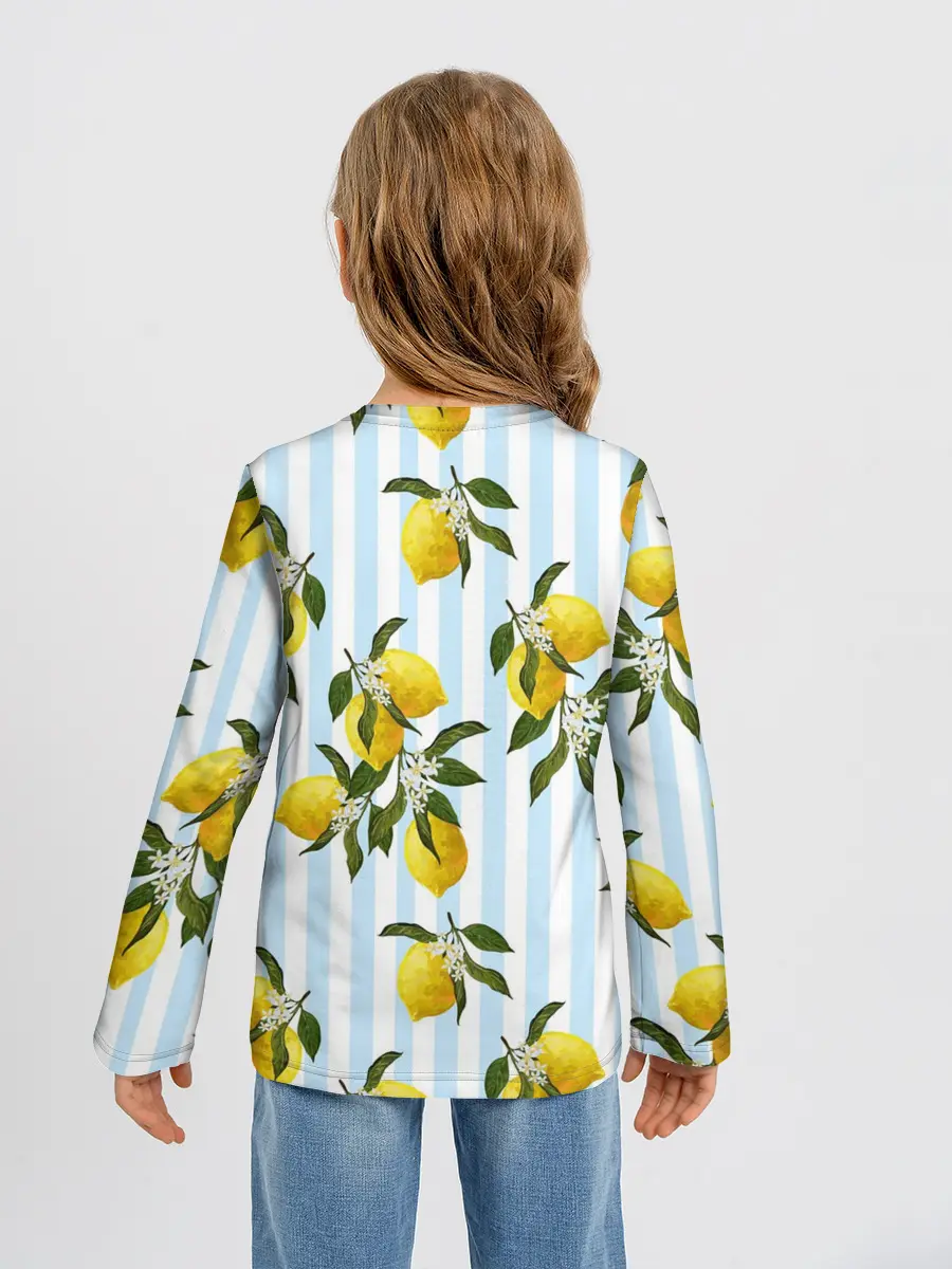 Детский лонгслив / Лимоны