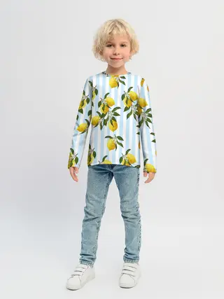 Детский лонгслив / Лимоны