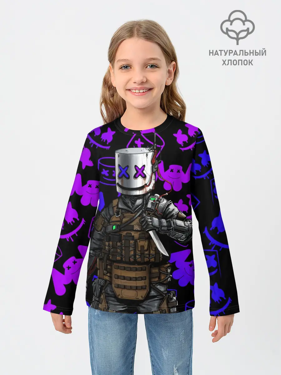 Детский лонгслив / MARSHMELLO FORTNITE