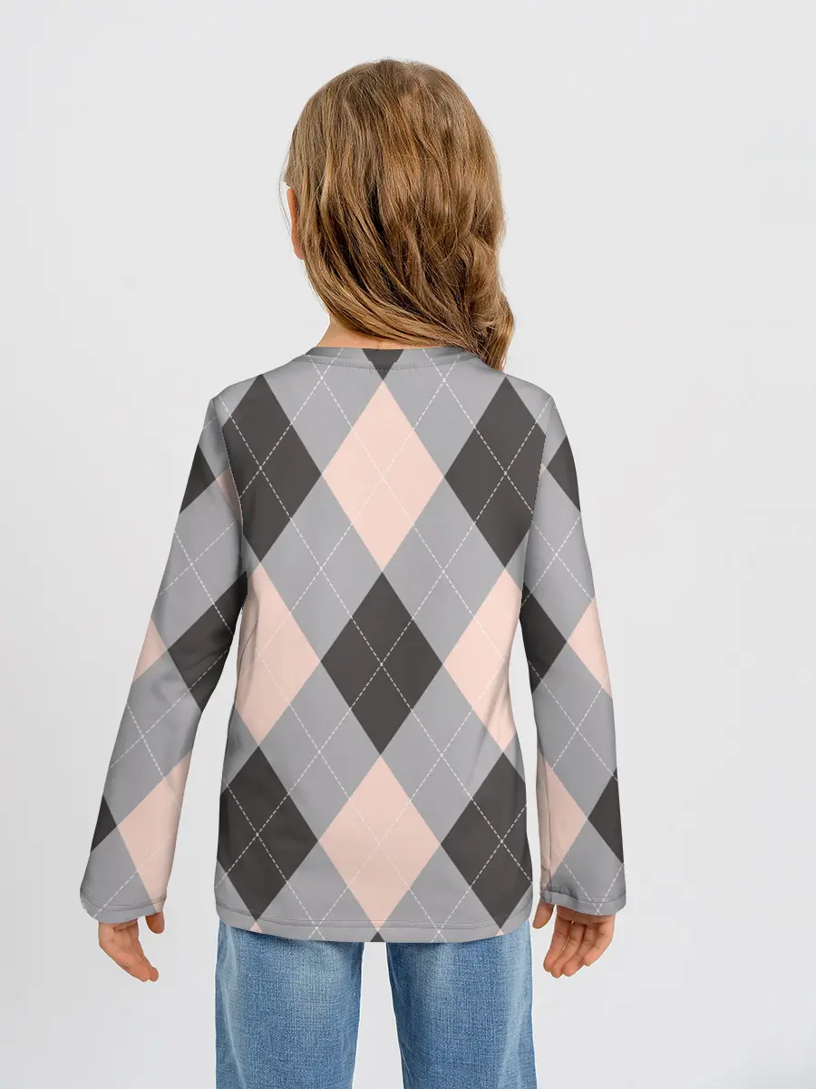 Детский лонгслив / Шотландка | Tartan