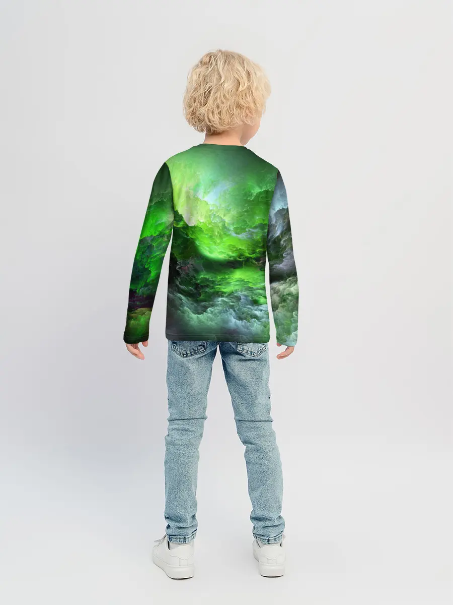 Детский лонгслив / GREEN SPACE | ЗЕЛЁНЫЙ КОСМОС