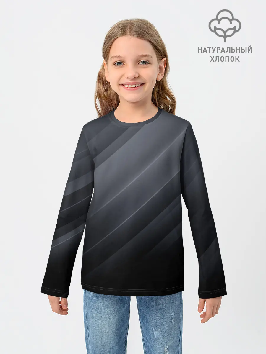 Детский лонгслив / GRAY WAVES