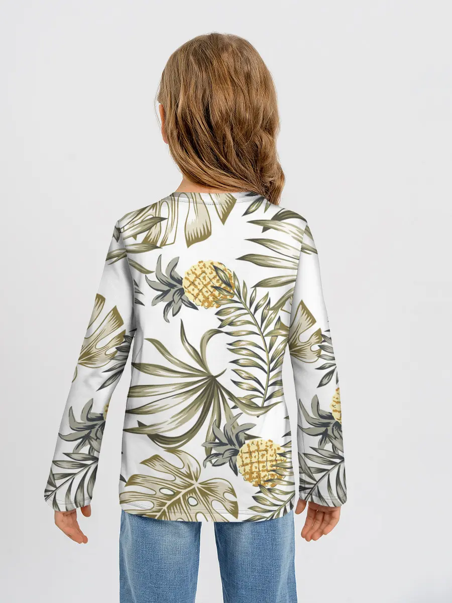 Детский лонгслив / Тропики хаки