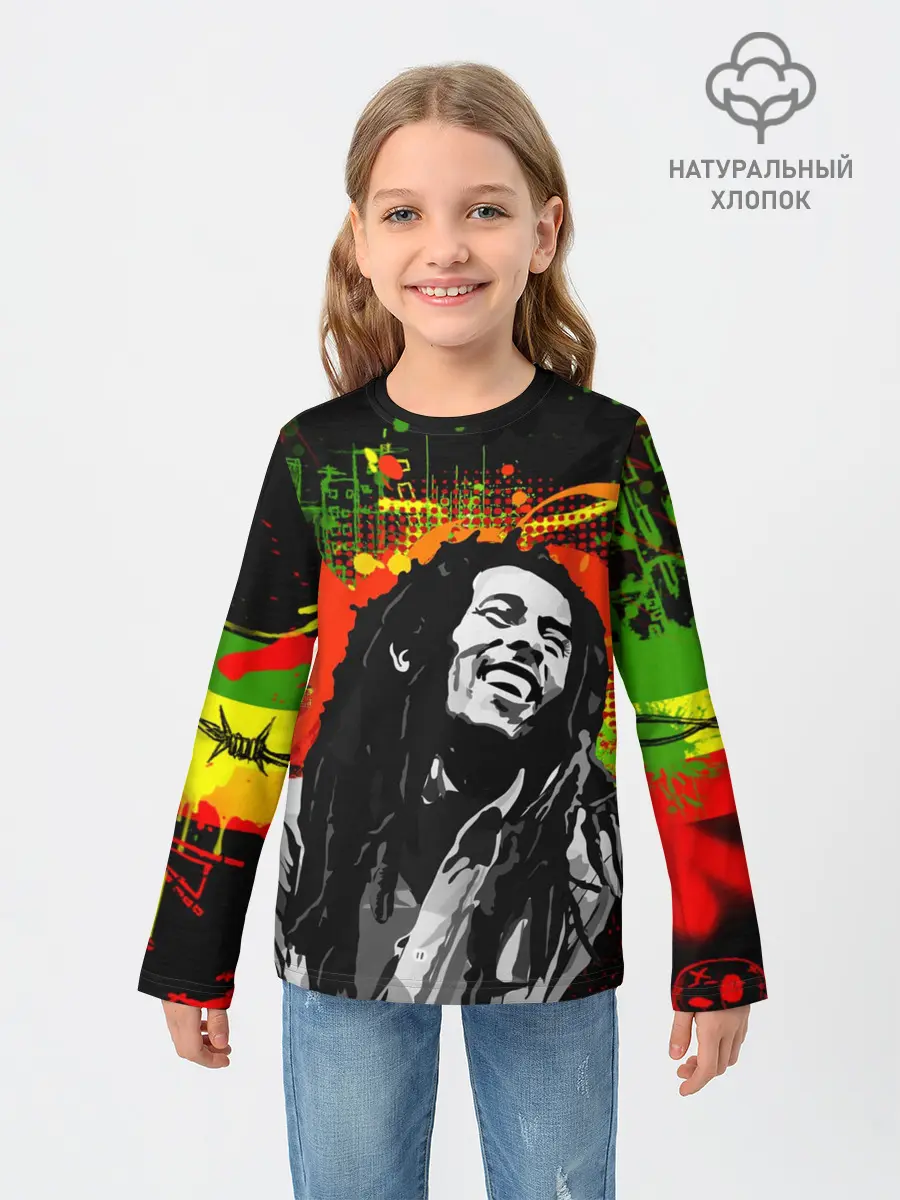 Детский лонгслив / Боб Марли