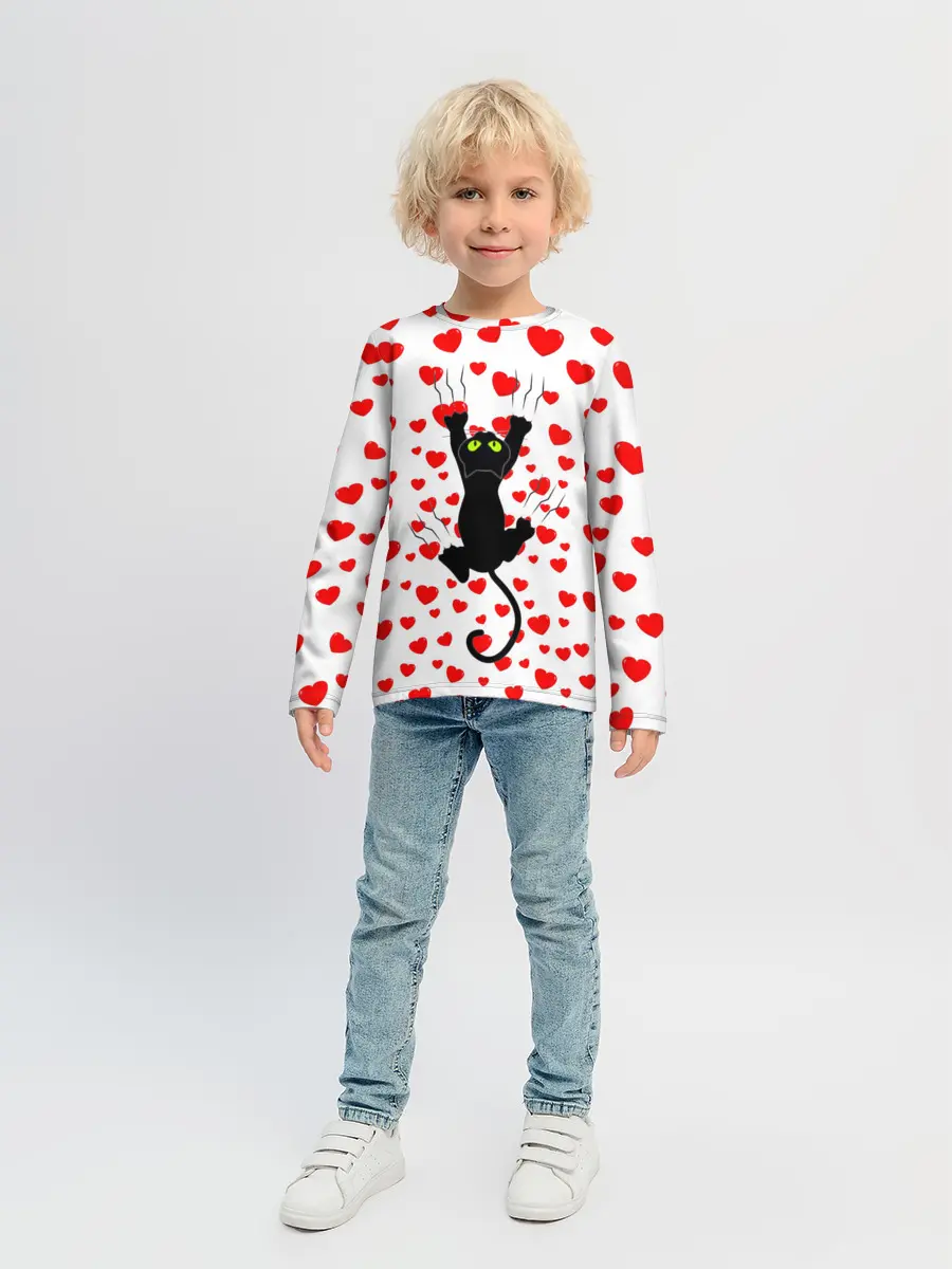 Детский лонгслив / Котейка