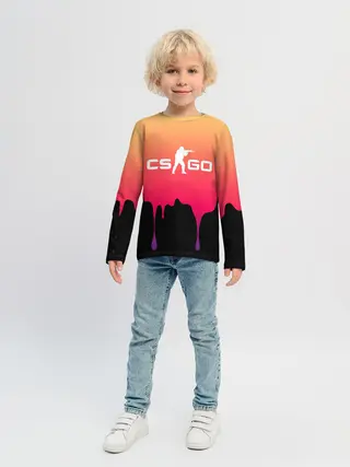 Детский лонгслив / CS GO GRADIENT