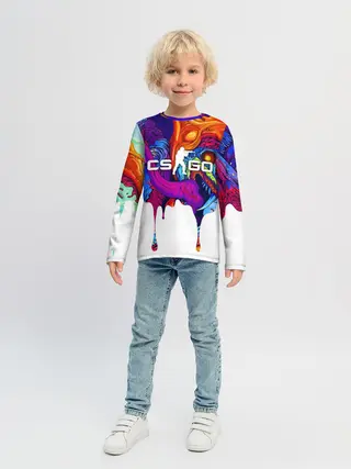 Детский лонгслив / CS GO HYPER BEAST