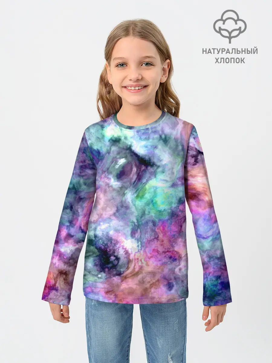 Детский лонгслив / Color splashes