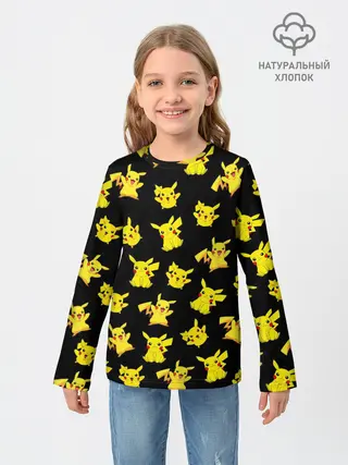 Детский лонгслив / ПИКАЧУ