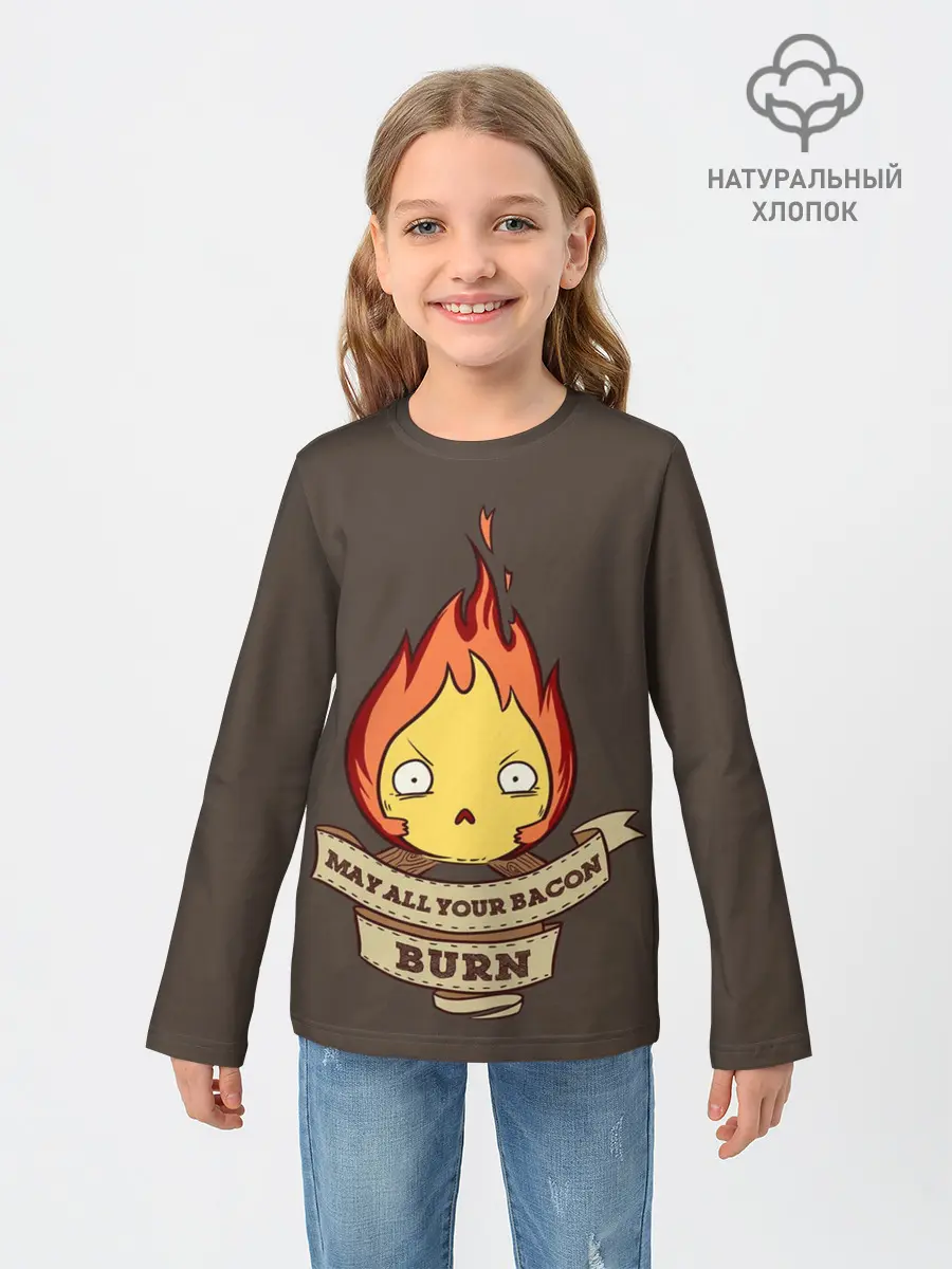 Детский лонгслив / Burn emotion