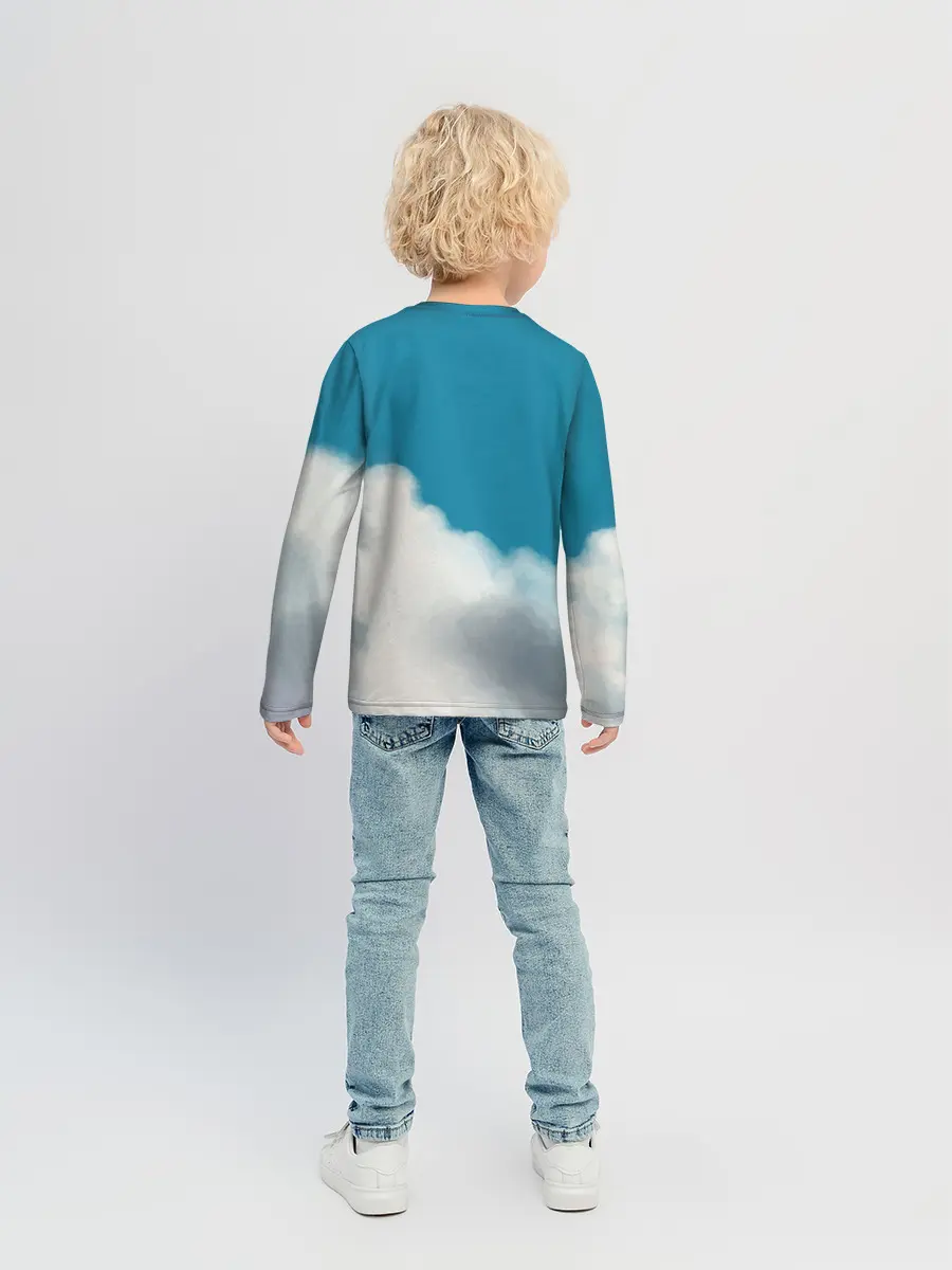 Детский лонгслив / Ходячий замок в облаках