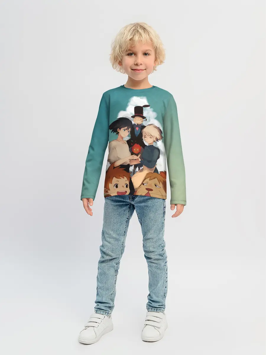 Детский лонгслив / Хаул, Софи, Кальцифер и другие