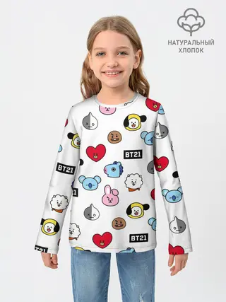 Детский лонгслив / BTS | БТС | BANGTAN BOYS | BT21