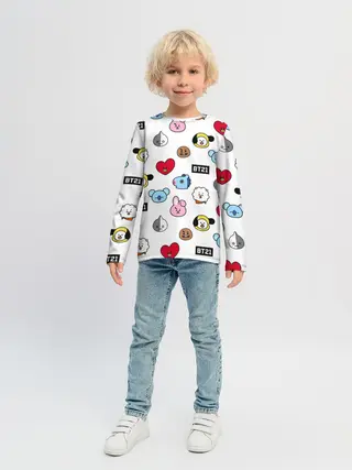 Детский лонгслив / BTS | БТС | BANGTAN BOYS | BT21